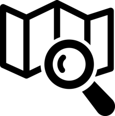 Map Search Simple Line Art Svg, Free Vectors File